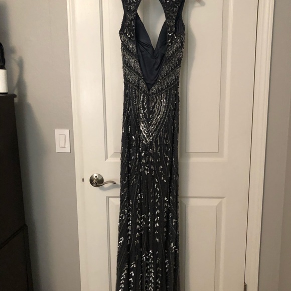 Primavera gray beaded dress - Picture 5 of 8